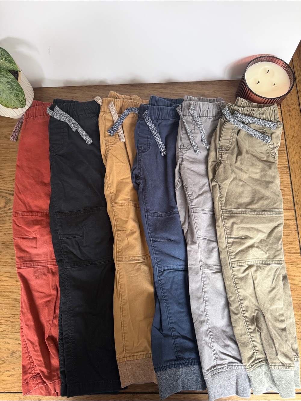 Cat & Jack Kids Jogger Pants Set - Tan, Blue, Olive